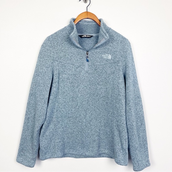The North Face Jackets & Blazers - The North Face women’s half zip fleece pullover heathered blue large